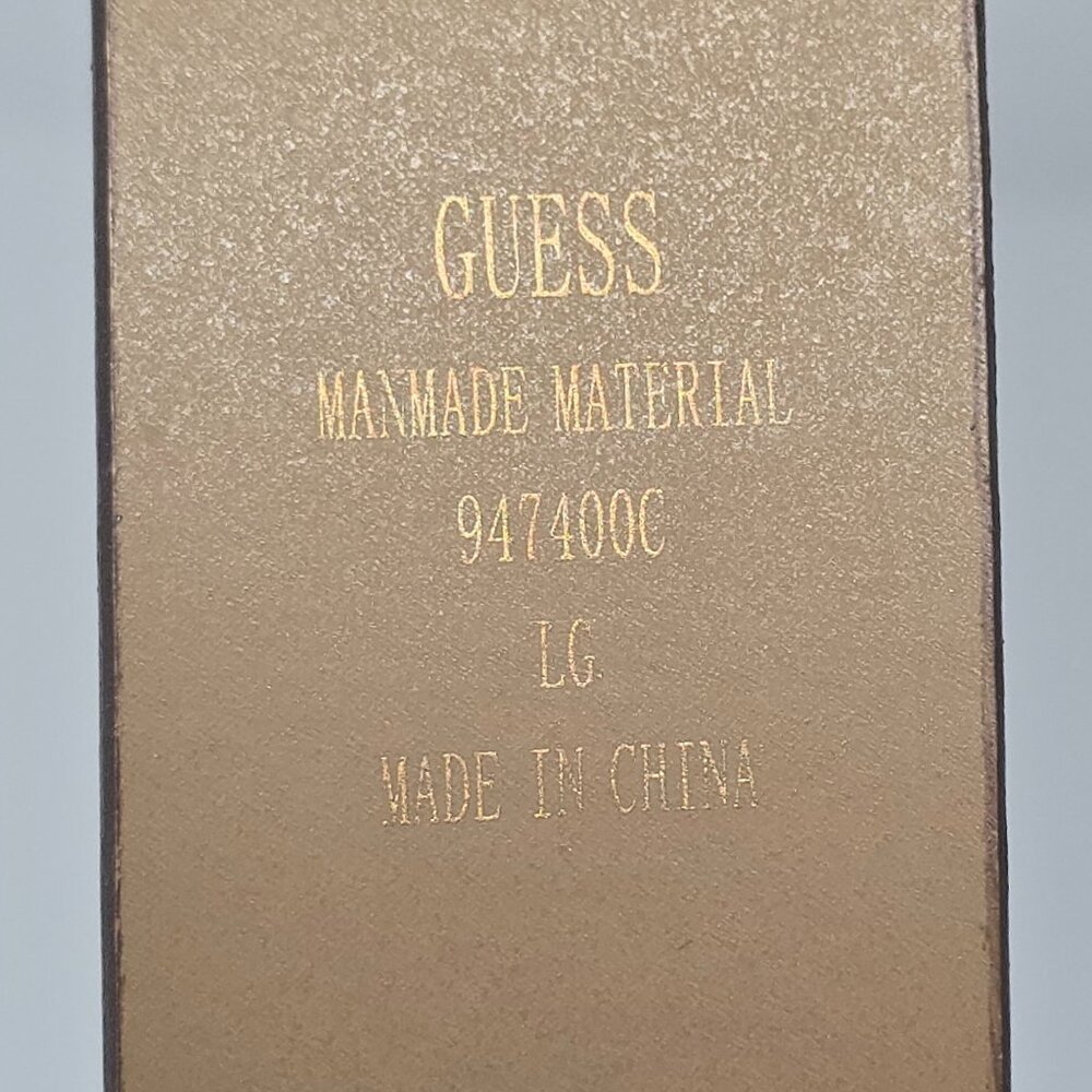 Guess Brown Boho Belt with Stone and Beaded Teardrop Buckle Size Large - Picture 11 of 11